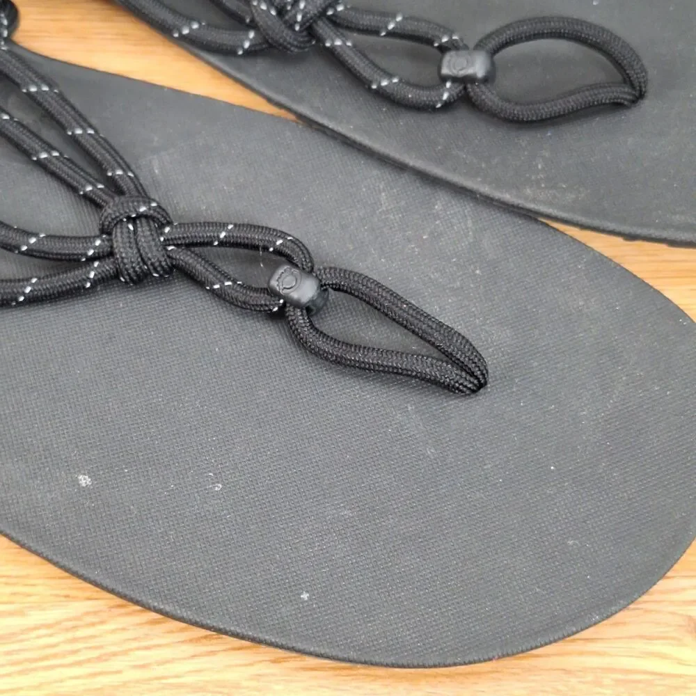 XERO Shoes Genesis Barefoot Rope Sandals Men's 14 Black Minimalist Flexible